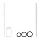 Shots Toys | LEVELZ Wide O Silicone Cock Ring Set of 3 - L/XL/2X