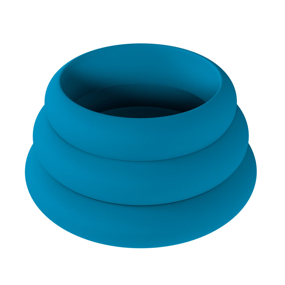 Shots Toys | LEVELZ Wide O Silicone Cock Ring Set of 3 - L/XL/2X