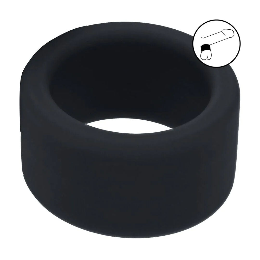 Shots Toys | LEVELZ Liquid Silicone Ball Strap - M - Black