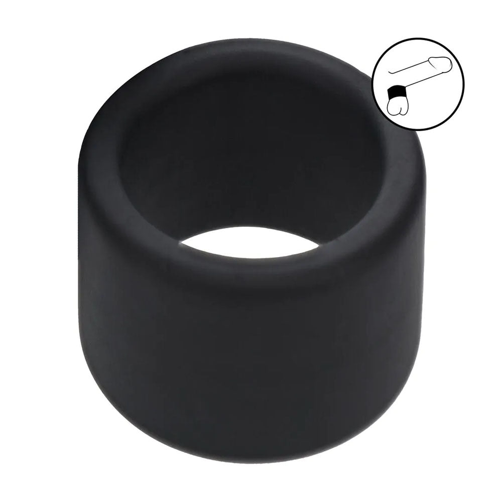 Shots Toys | LEVELZ Liquid Silicone Ball Strap - L - Black