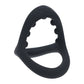 Shots Toys | LEVELZ Soft Bead Grip Silicone Cock Ring - Black Cock & Balls Rings