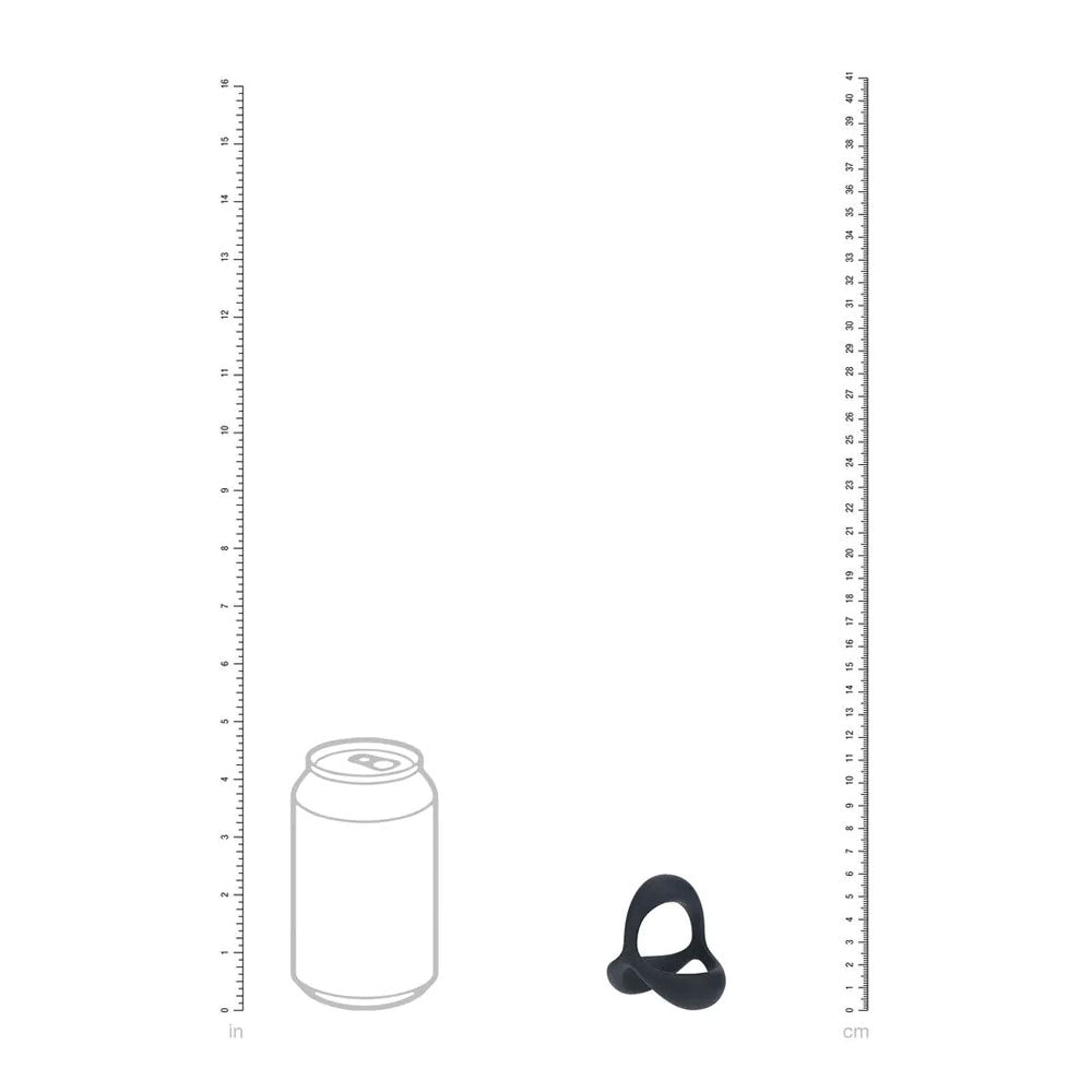 Shots Toys | LEVELZ Tri O Ergo Silicone Cock Ring - Black