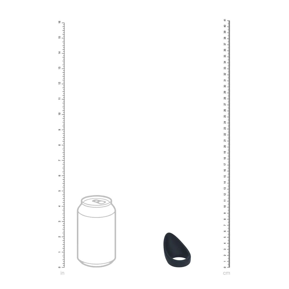 Shots Toys | LEVELZ Teardrop Silicone Cock Ring - Black