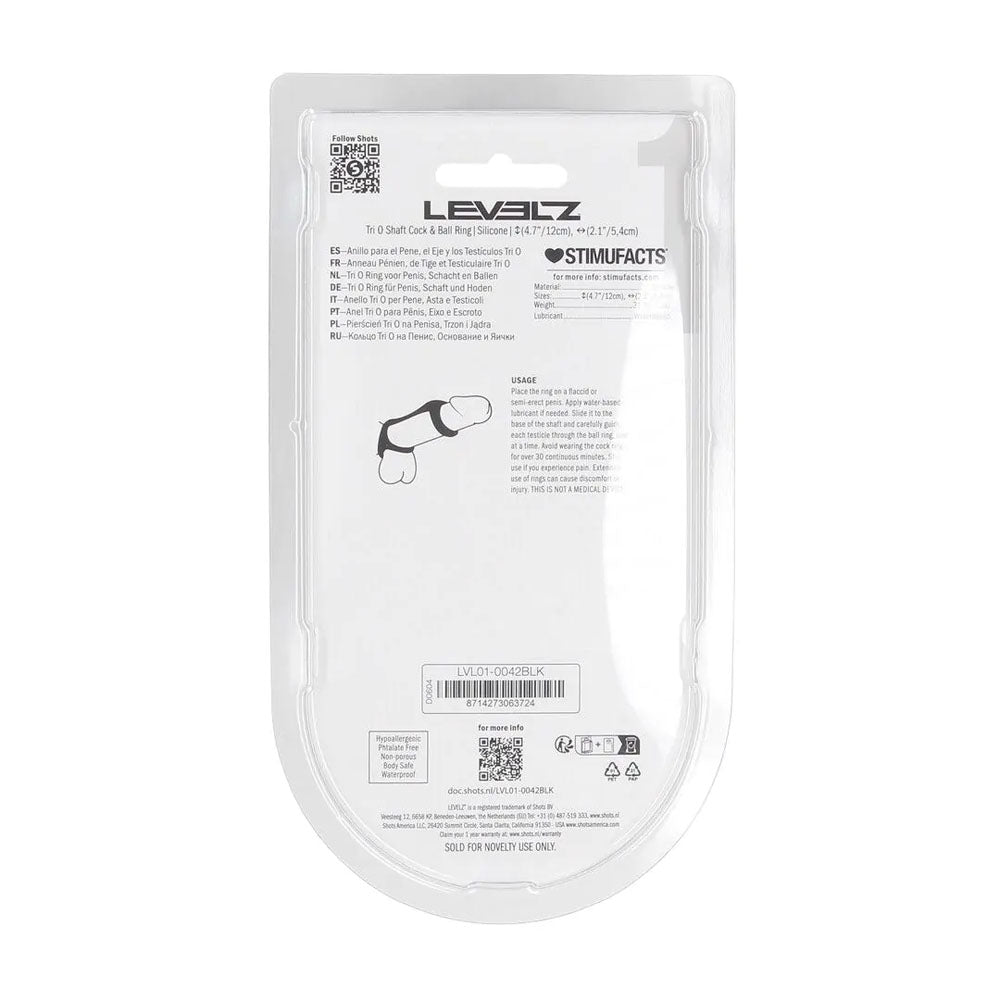 Shots Toys | LEVELZ Tri O Silicone Shaft Cock & Ball Ring