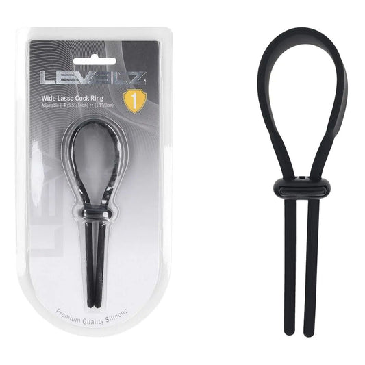 Shots Toys | LEVELZ Wide Adjustable Silicone Lasso Cock Ring
