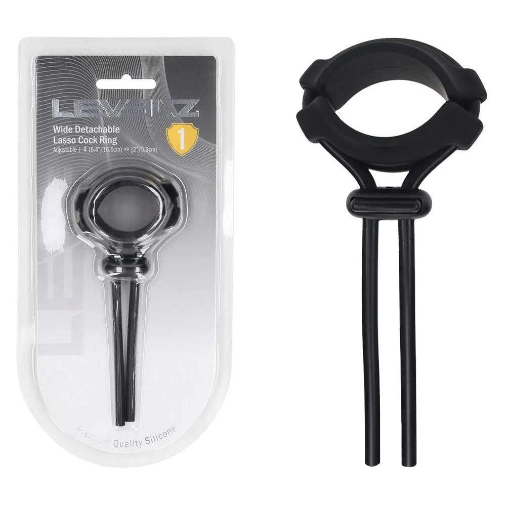 Shots Toys | LEVELZ Wide Detachable Lasso Cock Ring - Black