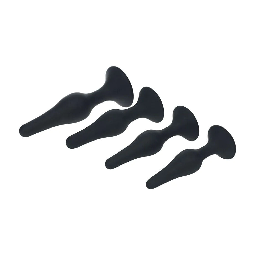 Shots Toys | LEVELZ Slim Silicone Anal Plug Kit -  Set of 4 Sizes