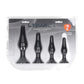 Shots Toys | LEVELZ Slim Silicone Anal Plug Kit -  Set of 4 Sizes