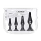 Shots Toys | LEVELZ Slim Silicone Anal Plug Kit -  Set of 4 Sizes