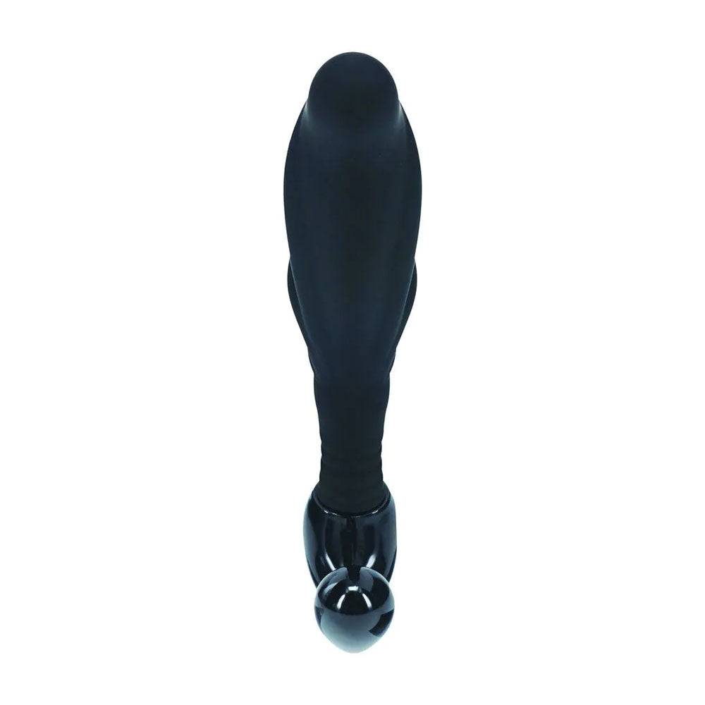 Shots Toys | LEVELZ - Rippled with Hard Loop Silicone Prostate Massager - S - Black