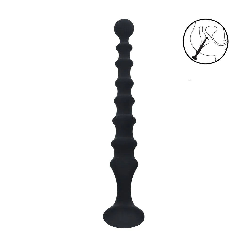 Shots Toys | LEVELZ Ribbed Silicone Flared Anal Probe