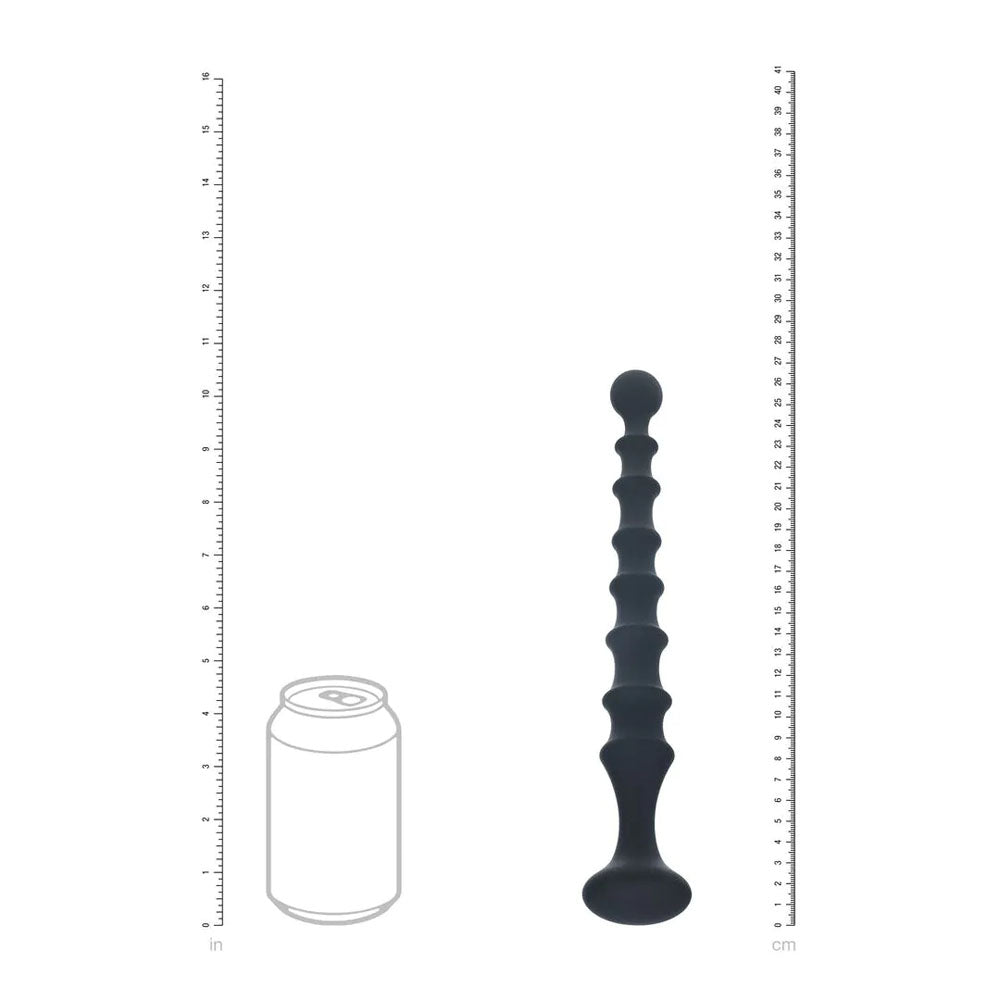 Shots Toys | LEVELZ Ribbed Silicone Flared Anal Probe