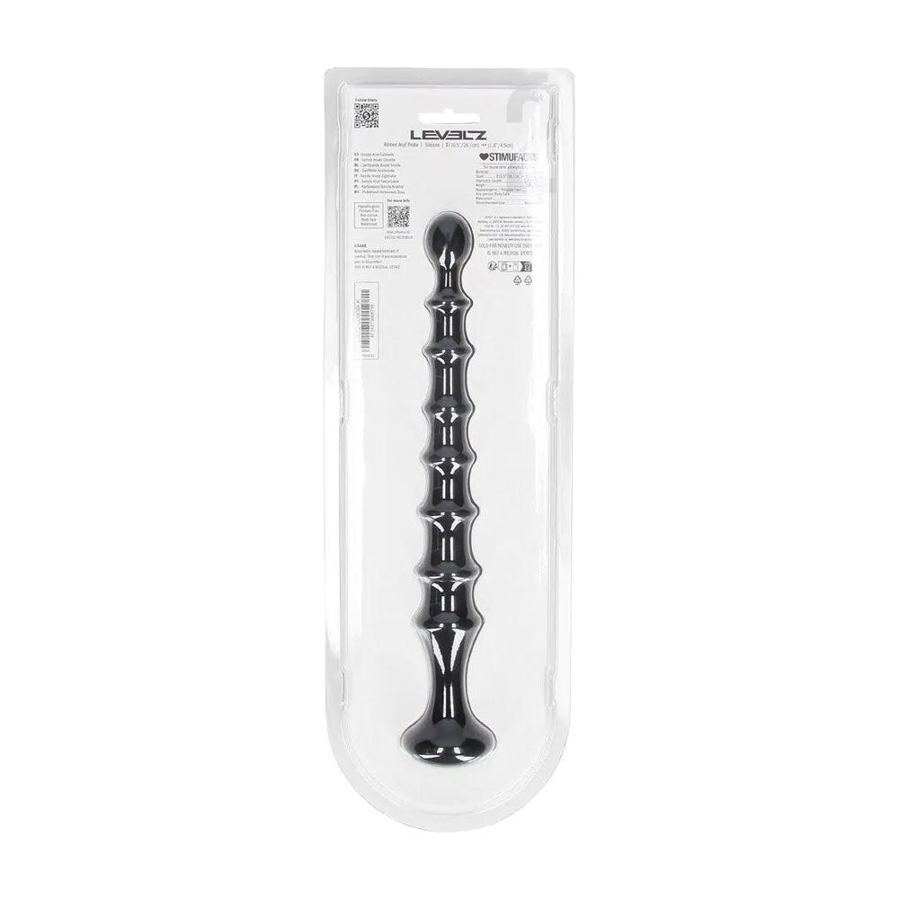 Shots Toys | LEVELZ Ribbed Silicone Flared Anal Probe