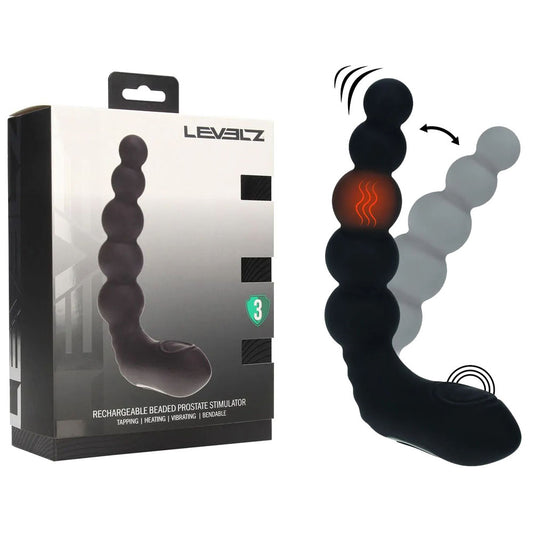 Shots Toys | LEVELZ - Rechargeable Beaded Heating + Vibrating Prostate Massager