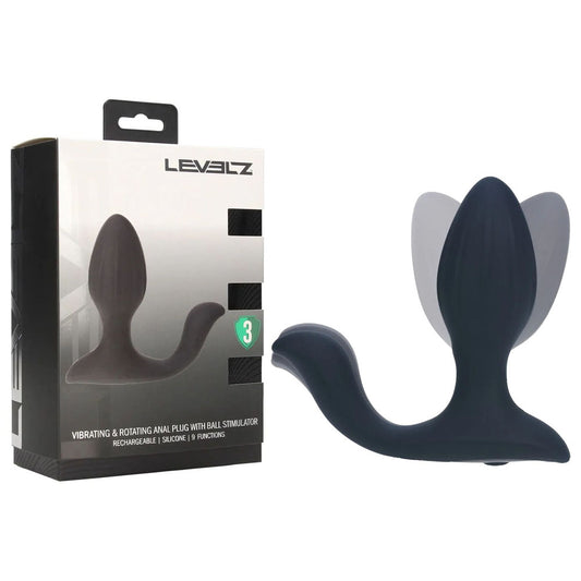 Shots Toys | LEVELZ Vibrating & Rotating Anal Plug with Ball Stimulator
