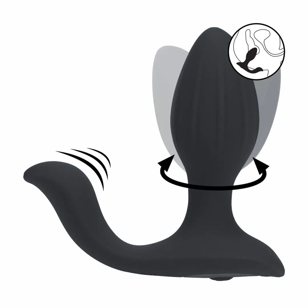 Shots Toys | LEVELZ Vibrating & Rotating Anal Plug with Ball Stimulator