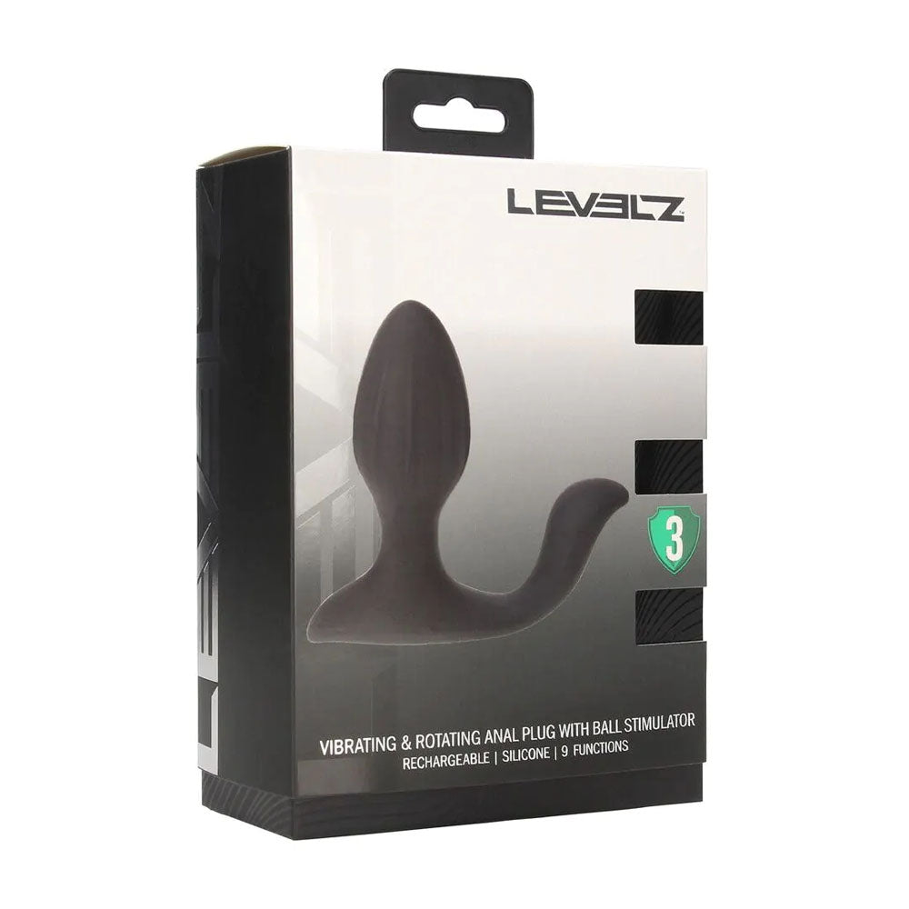 Shots Toys | LEVELZ Vibrating & Rotating Anal Plug with Ball Stimulator