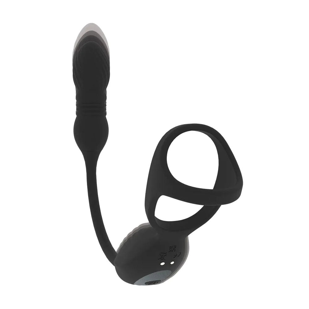 Shots Toys | LEVELZ Vibrating & Thrusting TriO Cock Ring with Prostate Stimulator
