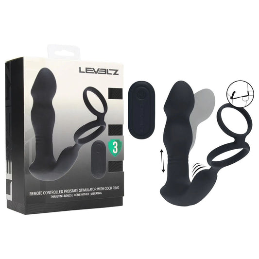 Shots Toys | LEVELZ Remote Controlled Prostate Stimulator with Cock Ring