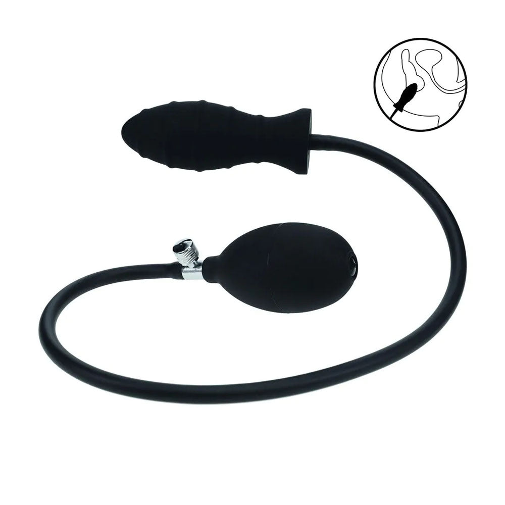 Shots Toys | LEVELZ Ribbed Inflatable Anal Plug