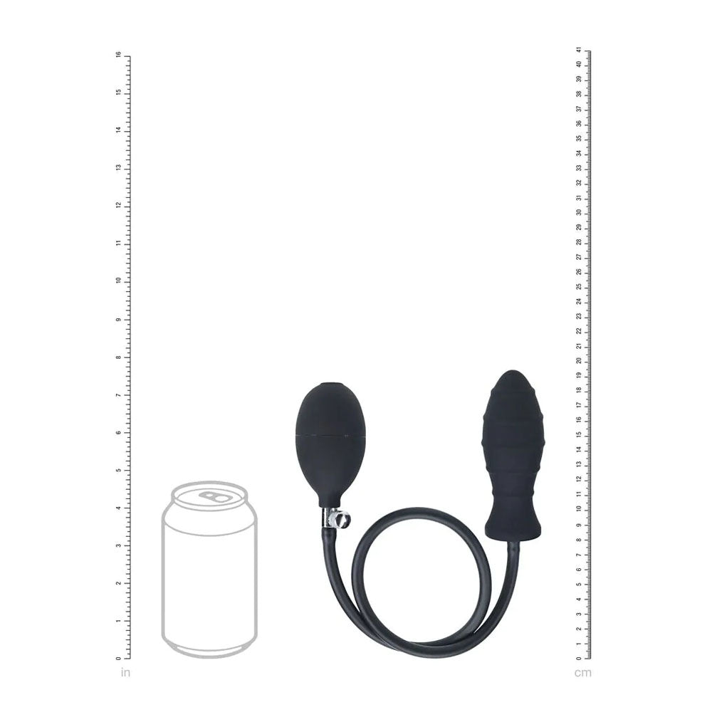 Shots Toys | LEVELZ Ribbed Inflatable Anal Plug