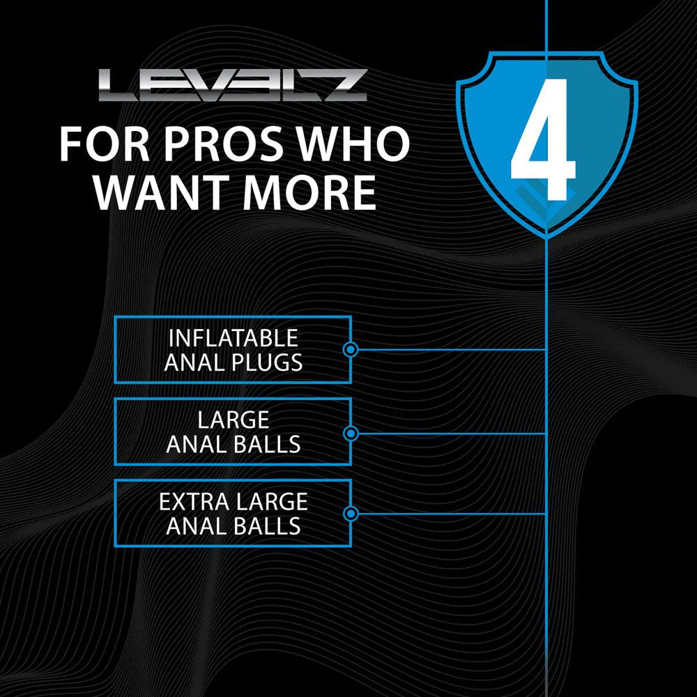 Shots Toys | LEVELZ Ribbed Inflatable Anal Plug