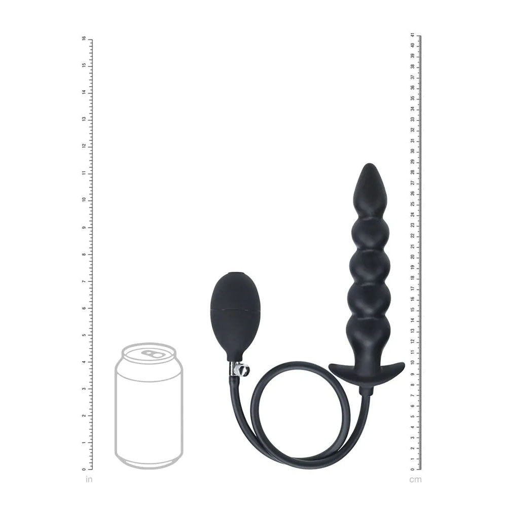 Shots Toys | LEVELZ Beaded Inflatable Anal Plug
