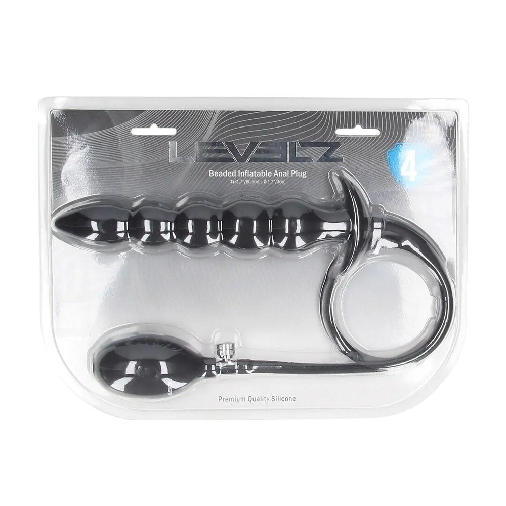 Shots Toys | LEVELZ Beaded Inflatable Anal Plug