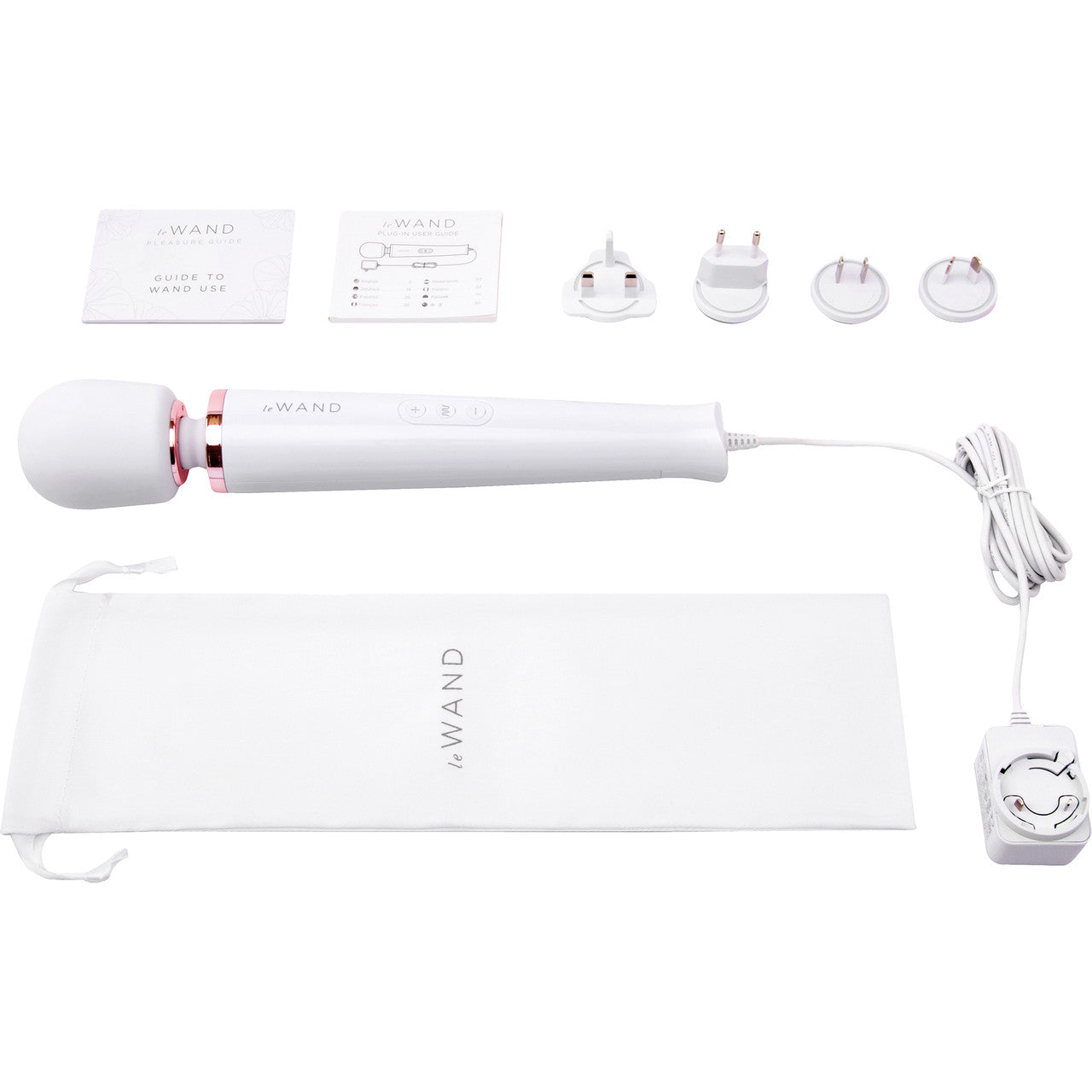 Le Wand Plug-In Vibrating Massager White