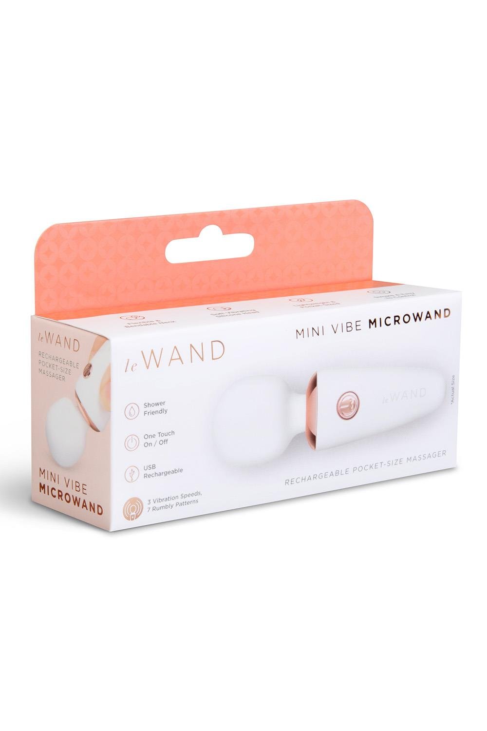 Le Wand Mini Vibe MicroWand Micro Wand Massager White