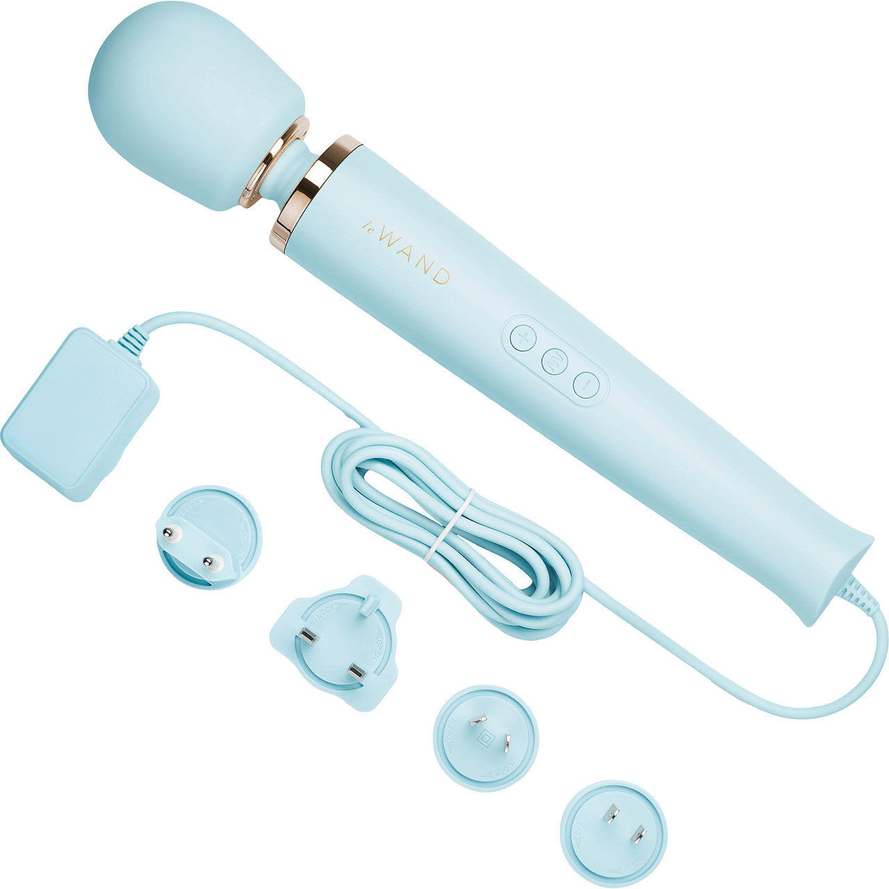 Le Wand Plug-In Vibrating Massager Sky Blue