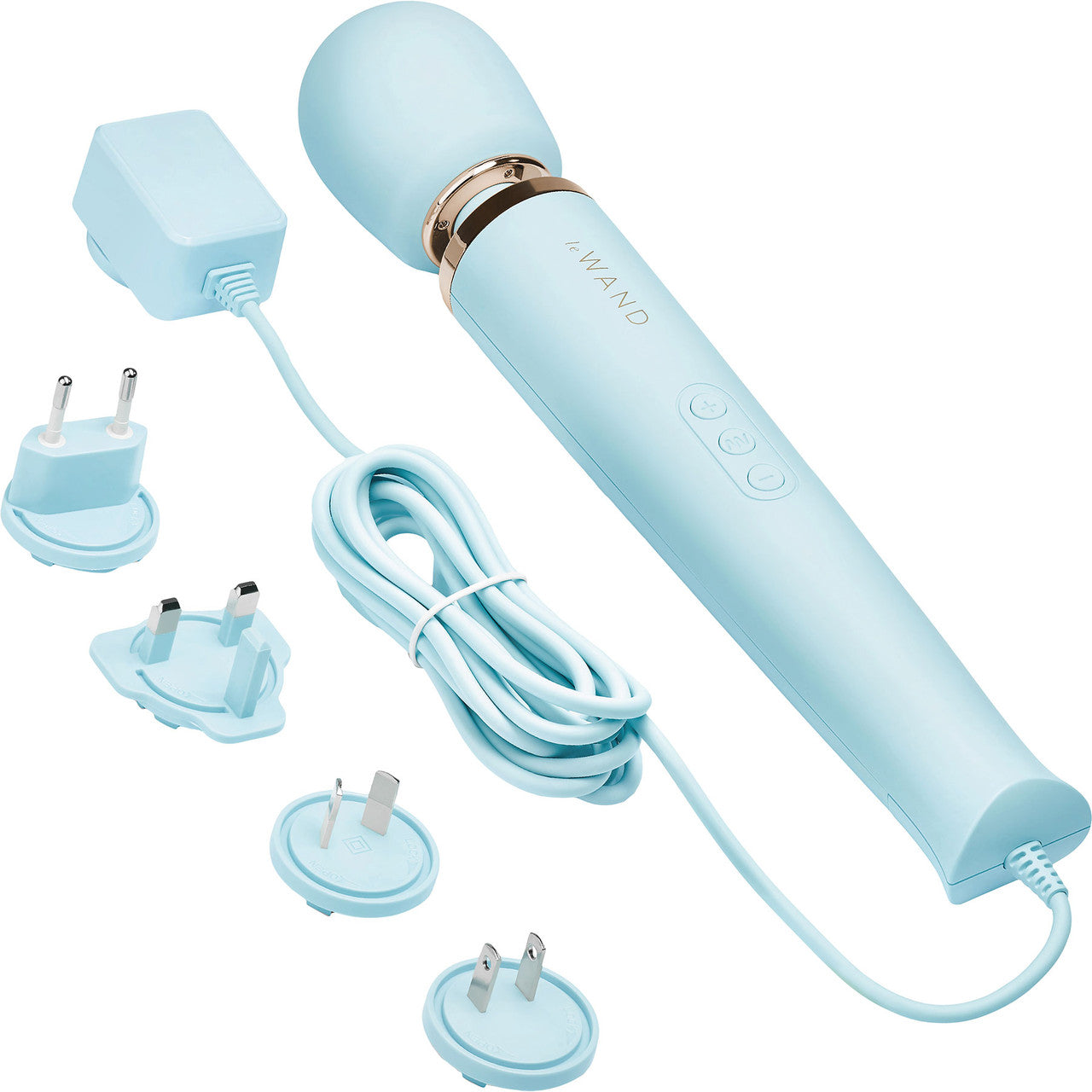 Le Wand Plug-In Vibrating Massager Sky Blue