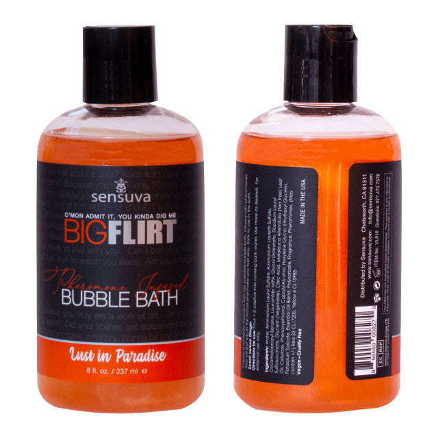 Sensuva Big Flirt Pheromone Bubble Bath - MULTIPLE SCENTS