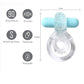 Maia Toys | Maia Jayden - Clear/Blue Vibrating Cock & Ball Rings