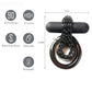 Maia Toys | Maia Jagger - Black Vibrating Cock & Ball Rings