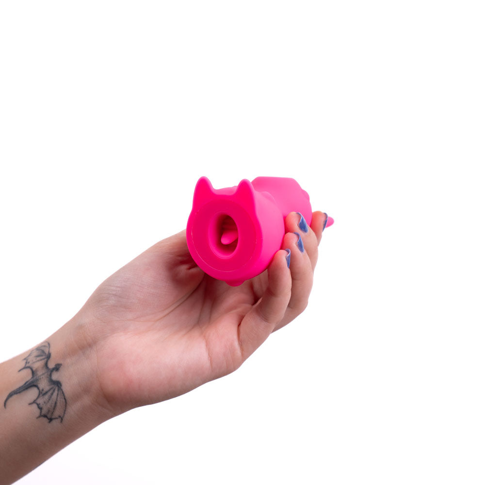 Maia Toys | Maia HUNNI Pink Sucking, Licking & Vibrating Stimulator