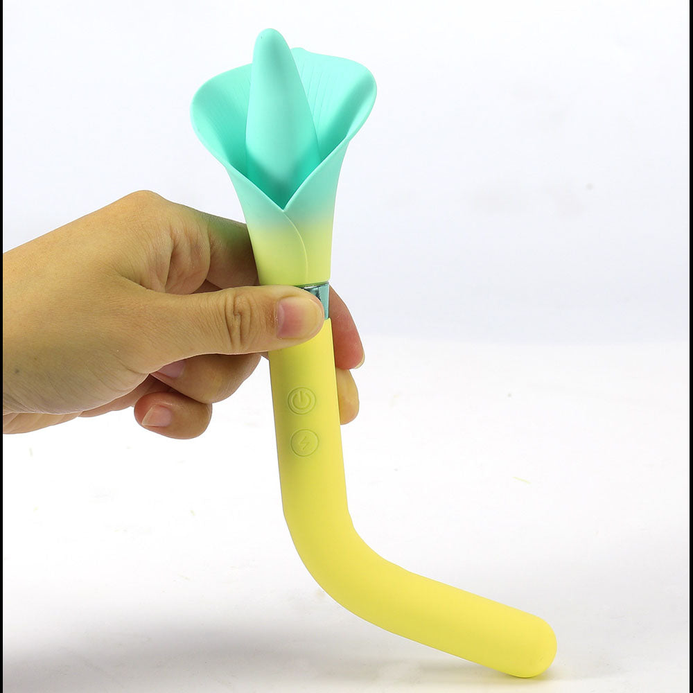 Maia Toys | Maia VALA - Yellow/Green 22.2cm Flower Vibrator