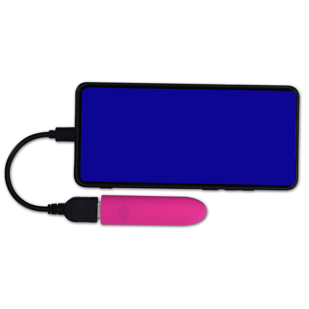 Maia Toys | Maia VIBEDRIVE - Pink 10cm USB Rechargeable Bullet with 16 GB Storage