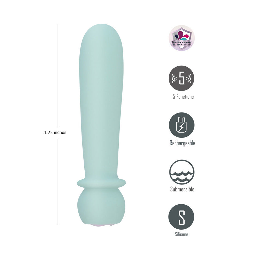 Maia Toys | Maia SYMBA - Teal 10.8cm USB Rechargeable Powerful Bullet