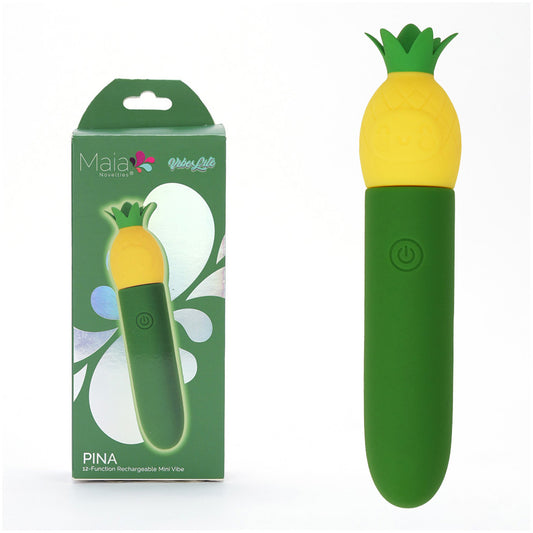 Maia Toys | Maia PINA - Green/Yellow 11.1cm USB Rechargeable Bullet