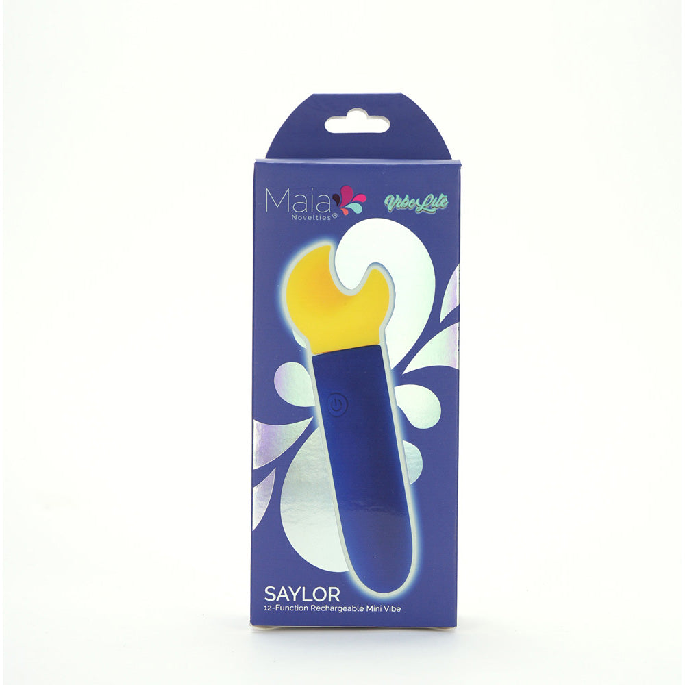 Maia Toys | Maia SAYLOR - Blue/Yellow 11.1cm USB Rechargeable Bullet