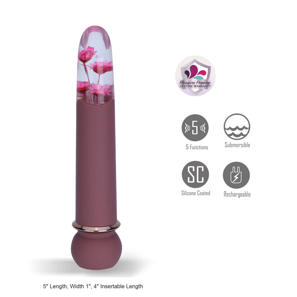 Maia Toys | Maia FLORA - Burgundy 12.7cm Powerful Bullet Vibrator