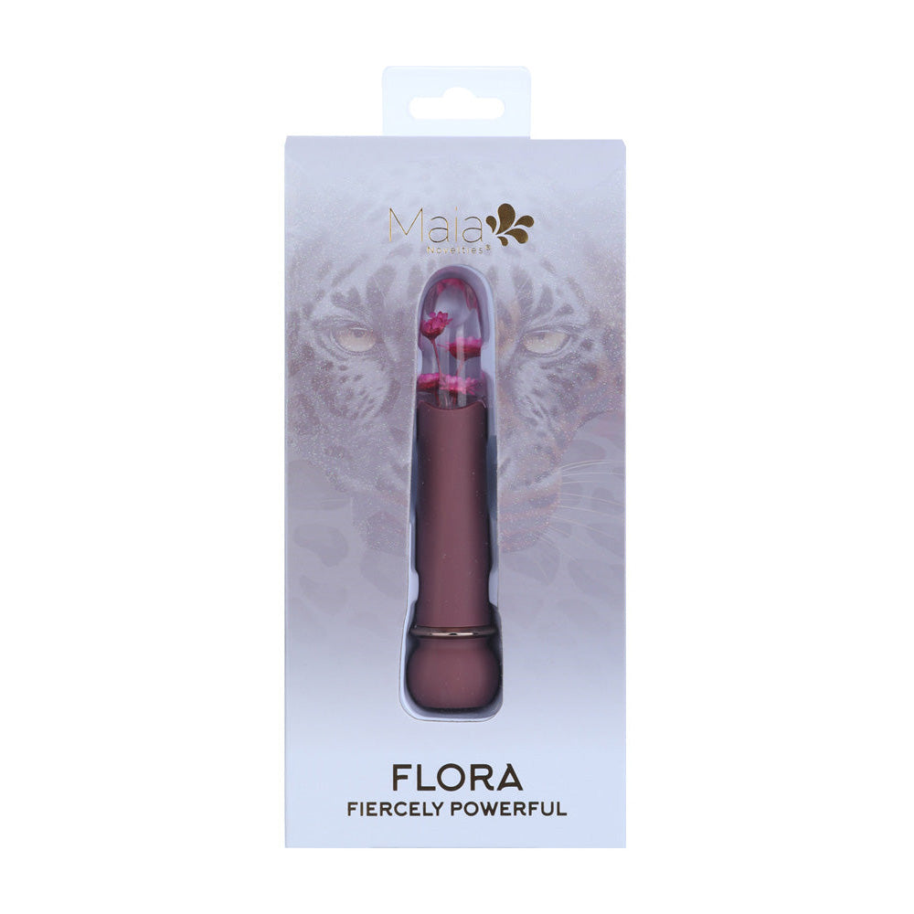 Maia Toys | Maia FLORA - Burgundy 12.7cm Powerful Bullet Vibrator