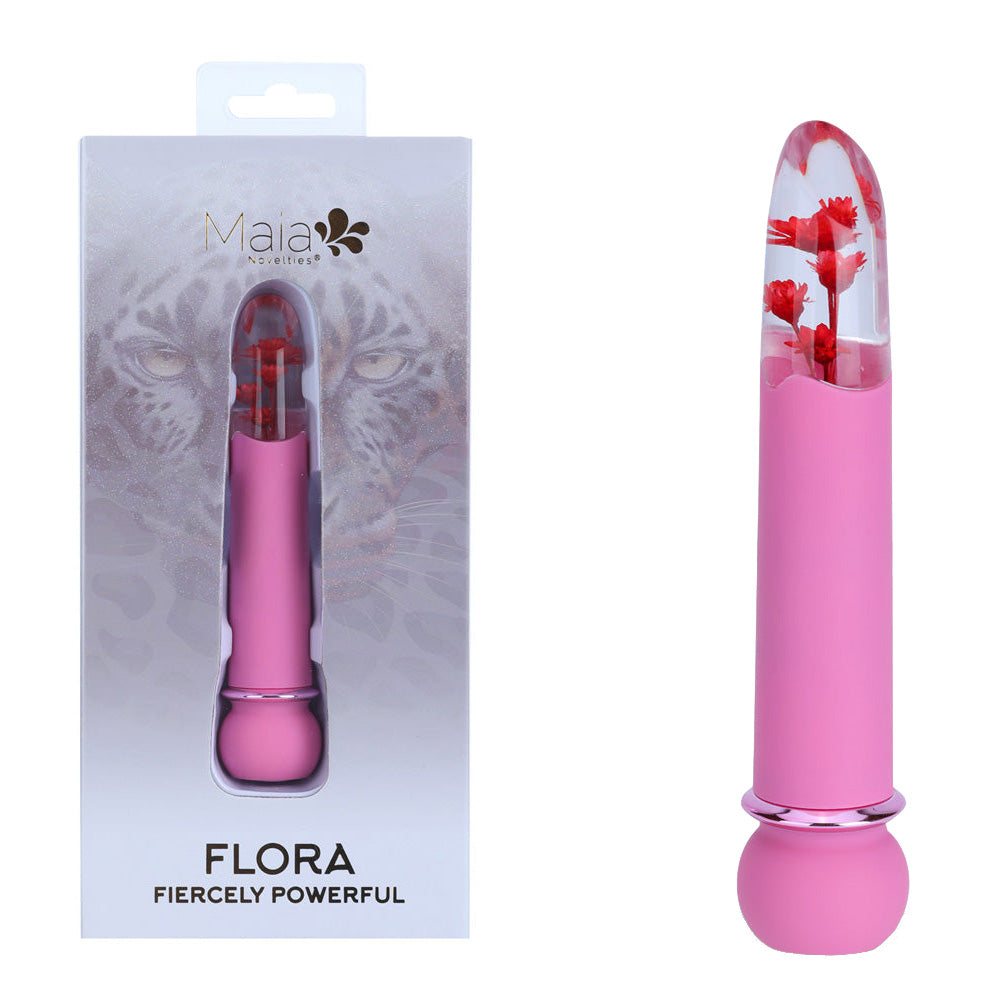 Maia Toys | Maia FLORA - Pink 12.7cm Powerful Bullet Vibrator