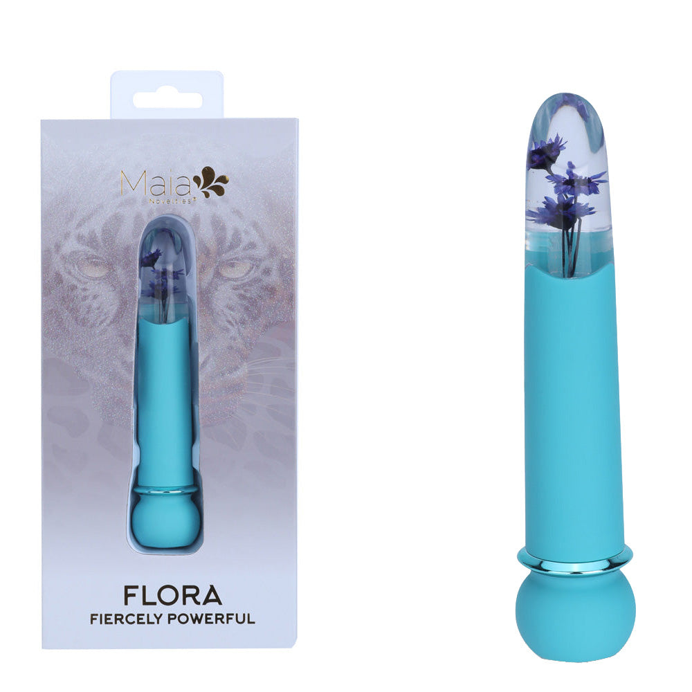 Maia Toys | Maia FLORA - Teal 12.7cm Powerful Bullet Vibrator