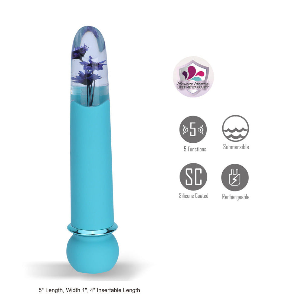Maia Toys | Maia FLORA - Teal 12.7cm Powerful Bullet Vibrator