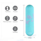 Maia Toys | Maia Julia - Teal 7.6cm USB Rechargeable Bullet