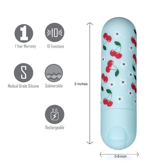 Maia Toys | Maia Sherri - Baby Blue 7.6cm USB Rechargeable Bullet