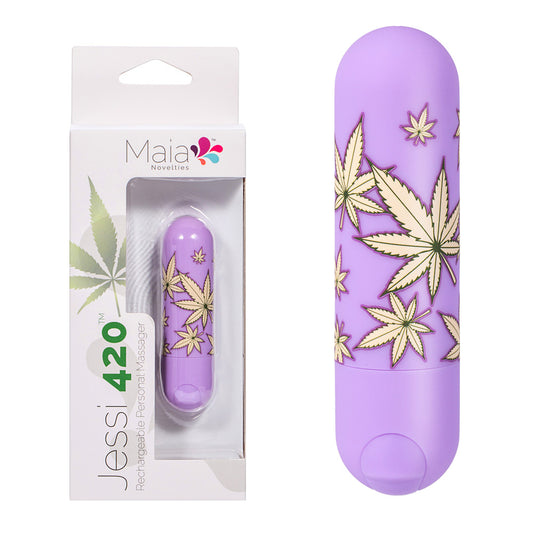 Maia Toys | Maia Jessi 420 - Violet 7.6cm USB Rechargeable Bullet