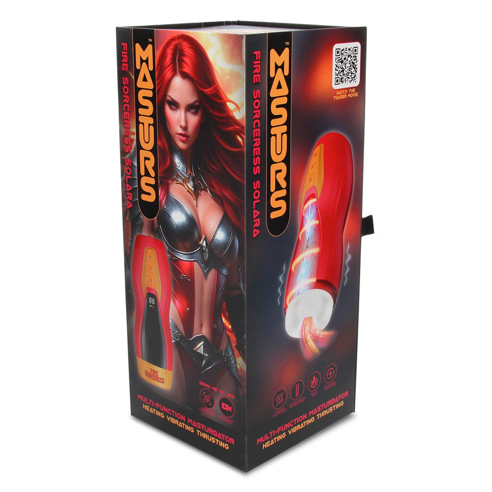 Shots Toys | Masturs - Solara - Fire Sorceress - Heating, Vibrating, Thrusting Masturbator